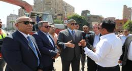 محافظ الجيزة يتابع أعمال توصيل كابلات الجهد العالي لدعم محطة مياه جزيرة الذهب