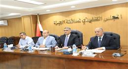 محافظ الجيزة يبحث الموقف التنفيذي لمشروعات الري والصرف ومياه الشرب