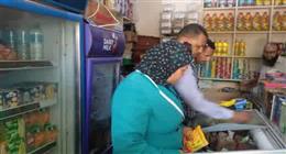 إعدام أغذية فاسدة وحملات على مخازن حلوى المولد بسمالوط وبني مزار