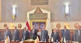 وزير العدل يشهد أداء اليمين القانونية لأعضاء النيابة الإدارية أمام مجلس القضاء 