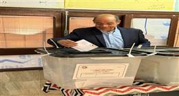 محمد مصطفى شردي يدلي بصوته في اليوم الثاني لانتخابات مجلس الشيوخ