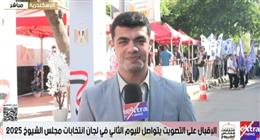 «تعيشي يا مصر».. أجواء مبهجة في محيط لجان انتخابات مجلس الشيوخ