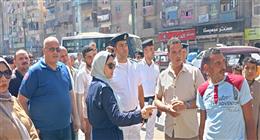 حملة مكبرة لإزالة الإشغالات بمحيط سوق الهانوفيل بالعجمي 