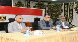 وزير الدولة للإنتاج الحربي يجتمع مع العاملين بشركة حلوان للمسبوكات «مصنع 9 الحربي»