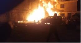 إخماد حريق اندلع في مقهى بالهرم 
