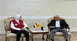مديرة الهلال الأحمر المصري تثمن جهود محافظة شمال سيناء في دعم جهود العمل الإغاثي لغزة
