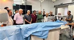 الهلال الأحمر يعيد تشغيل قسم القسطرة القلبية في مستشفى القدس بغزة