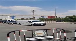  وصول جثمان عمرو ستين خطيب مريم عامر منيب إلى مسجد الشرطة (فيديو)