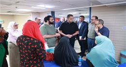 نائب وزير الصحة يتابع سير العمل في المنشآت الطبية بمركز ملوي بالمنيا