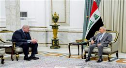 السفير المصري في العراق يبحث تعزيز العلاقات مع الرئيس ورئيس الوزراء