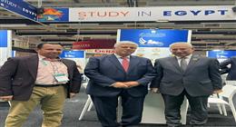 «عاشور» يتفقد جناح جامعة المنيا في المعرض الدولي للتعليم العالي بالسويد