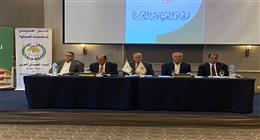 علم فلسطين بالمؤتمر.. اتحاد الصيادلة العرب يطلق حملة تسيير قوافل دوائية لغزة