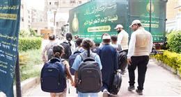 بيت الزكاة والصدقات ينتهي من توزيع أدوات مدرسية على الطلاب الأيتام في 3 محافظات