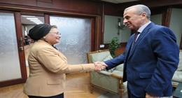 نائب وزير الصحة تبحث مع «التعبئة والإحصاء» التعاون في إعداد مسح الأسرة المصرية