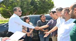 رئيس جهاز العاشر يسلم الشركات المنفذة مواقع المرحلة الرابعة من القطار الكهربائي
