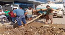 إعادة ضخ المياه للمنازل في المنيا بعد إصلاح خط بطريق «القاهرة - أسوان»