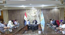 نائب محافظ كفرالشيخ يناقش خطة تنفيذ الهوية البصرية للمحافظة