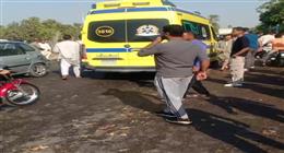 إصابة 4 أشخاص في حادث تصادم سيارتين على طريق الناصرية بالفيوم
