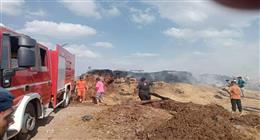 انتداب المعمل الجنائي لمعرفة سبب حريق مصنع مواد غذائية في القاهرة الجديدة