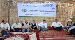محافظ كفرالشيخ يتفقد تجربة زراعة الأرز «الجاف» بمدرسة الحقلية بأبو شعلان