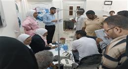 الكشف الطبي على 613 شخصا من العاملين وأسرهم وأصحاب المعاشات بقطاع الكهرباء