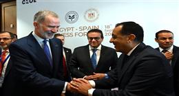 مدبولي يستقبل ملك إسبانيا في مقر مجلس الوزراء