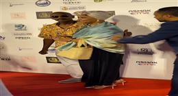 أمير صلاح الدين وزوجته بالزي النوبي في افتتاح مهرجان بورسعيد السينمائي
