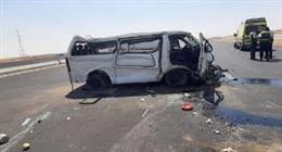 إصابة 8 أشخاص في حادث انقلاب سيارة سوزوكي على طريق أسيوط بالفيوم