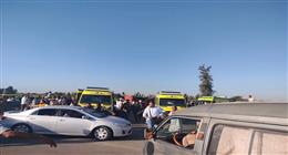 مصرع شخصين وإصابة آخر في حادث تصادم على طريق القاهرة- الفيوم 