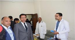 رئيس جامعة بنها يتفقد سير العملية التعليمية بكلية علوم الرياضة