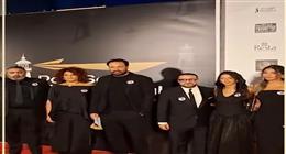 بكاء أرملة تيمور تيمور في حفل ختام مهرجان بورسعيد السينمائي