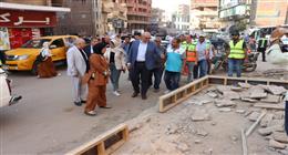محافظ القليوبية يتفقد أعمال تطوير ورصف شارع «مصرف الحصة» بطوخ 
