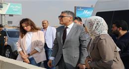 محافظ الجيزة يتابع أعمال التطوير بمحيط مطار سفنكس: محور حضاري يخدم حركة السياحة