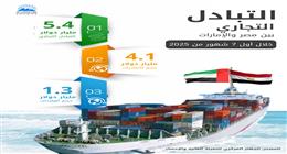 «الإحصاء»: 141.2% ارتفاعًا في حجم الصادرات المصرية إلى الإمارات خلال 7 أشهر