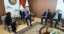 وزير البترول يبحث مع «فالكو» الأمريكية استخدام الطاقة المتجددة في حقولها بمصر