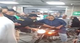 التحفظ على شخص اقتحم مستشفى بنها الجامعي بـ«موتوسيكل»