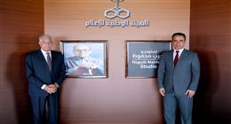 اللواء خالد فودة يزور استديو نجيب محفوظ في ماسبيرو