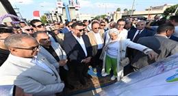 وزير الإسكان ومحافظ الشرقية يتفقدان محطة معالجة صرف صحي بمركز أبوكبير
