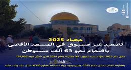 مرصد الأزهر يرصد تصعيدًا تاريخيًا على المسجد الأقصى: 2025 الانتهاك الأوسع