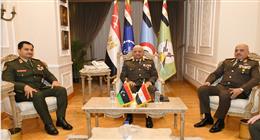 وزير الدفاع ورئيس أركان حرب القوات المسلحة يلتقيان نائب القائد العام للجيش الوطني الليبي