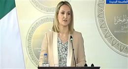 وصول وزيرة الخارجية الأيرلندية إلى مطار العريش لتفقد المساعدات المصرية لغزة