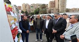 محافظ الجيزة يفتتح سوق اليوم الواحد في شارع الصوامع بحي إمبابة
