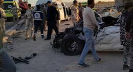 بالأسماء.. إصابة 14 عاملا في تصادم أتوبيس وشاحنة بطريق سفاجا