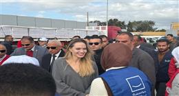 أنجلينا جولي تشيد بجهود مصر الإنسانية من أمام معبر رفح: «عمل عظيم»