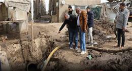إصلاح خط طرد 600 مم upvc بمحطة رفع صرف صحي ماقوسه في المنيا