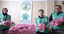 عضو التحالف الوطني توزع لحوما على الأسر الأولى بالرعاية في البحيرة