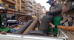 تحرير 98 محضر إشغال طريق خلال حملة مكبرة في المنيا 