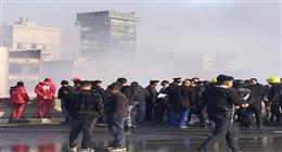 الهلال الأحمر يساند جهود الحماية المدنية والإسعاف في حريق منطقة الزرايب