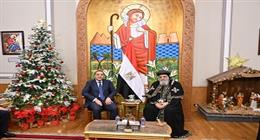  رئيس الوزراء يهنئ البابا تواضروس بمناسبة عيد الميلاد المجيد