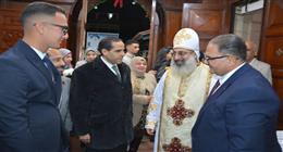 وفد «حماة الوطن» ببورسعيد يزور كاتدرائية العذراء للتهنئة بعيد الميلاد المجيد
